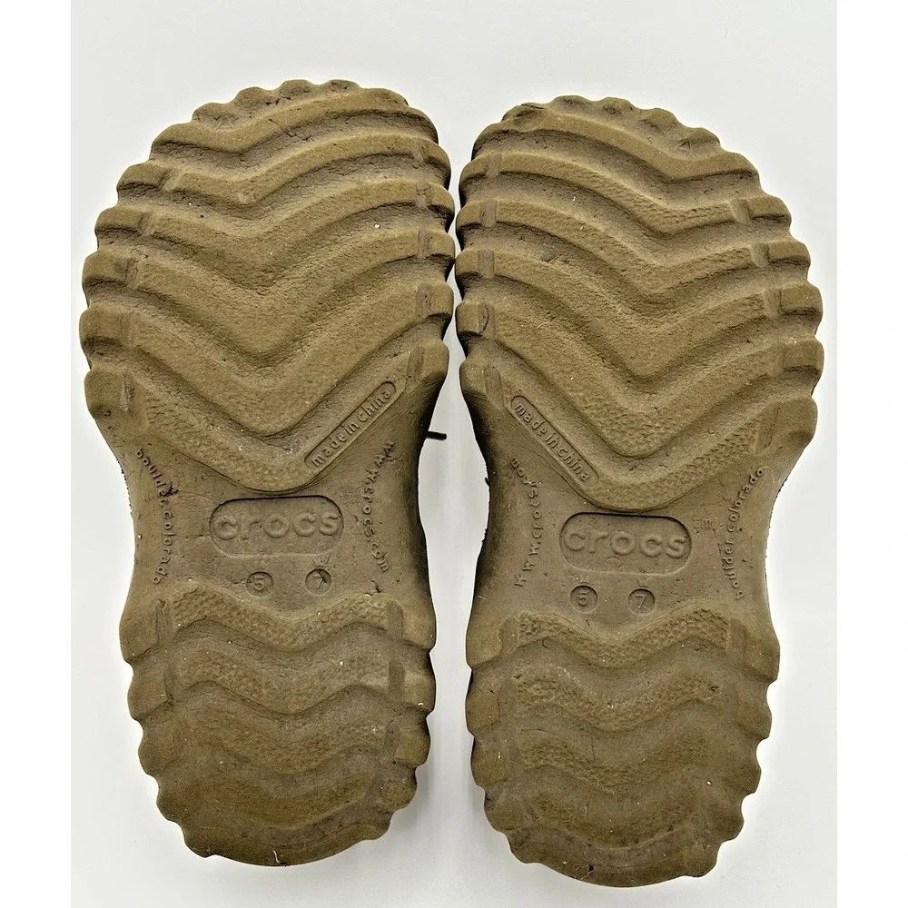 Crocs Axle All Terrain Leather Duck Islander‎ Boat Shoes Brown 5M 7W